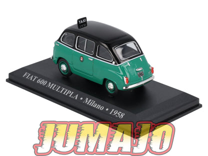 TX32 Voiture 1/43 IXO/Altaya TAXIS DU MONDE : FIAT 600 Multipla Milano 1958