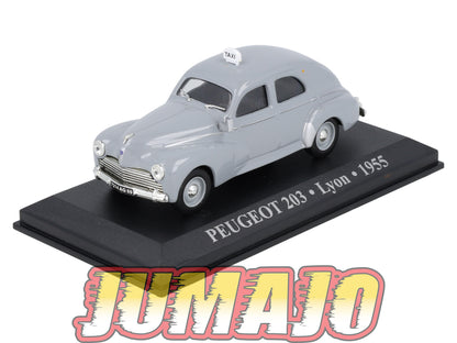 TX34 Voiture 1/43 IXO/Altaya TAXIS DU MONDE : PEUGEOT 203 Lyon 1955