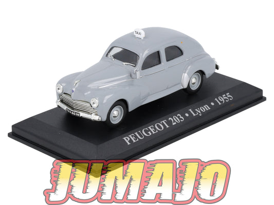 TX34 Voiture 1/43 IXO/Altaya TAXIS DU MONDE : PEUGEOT 203 Lyon 1955