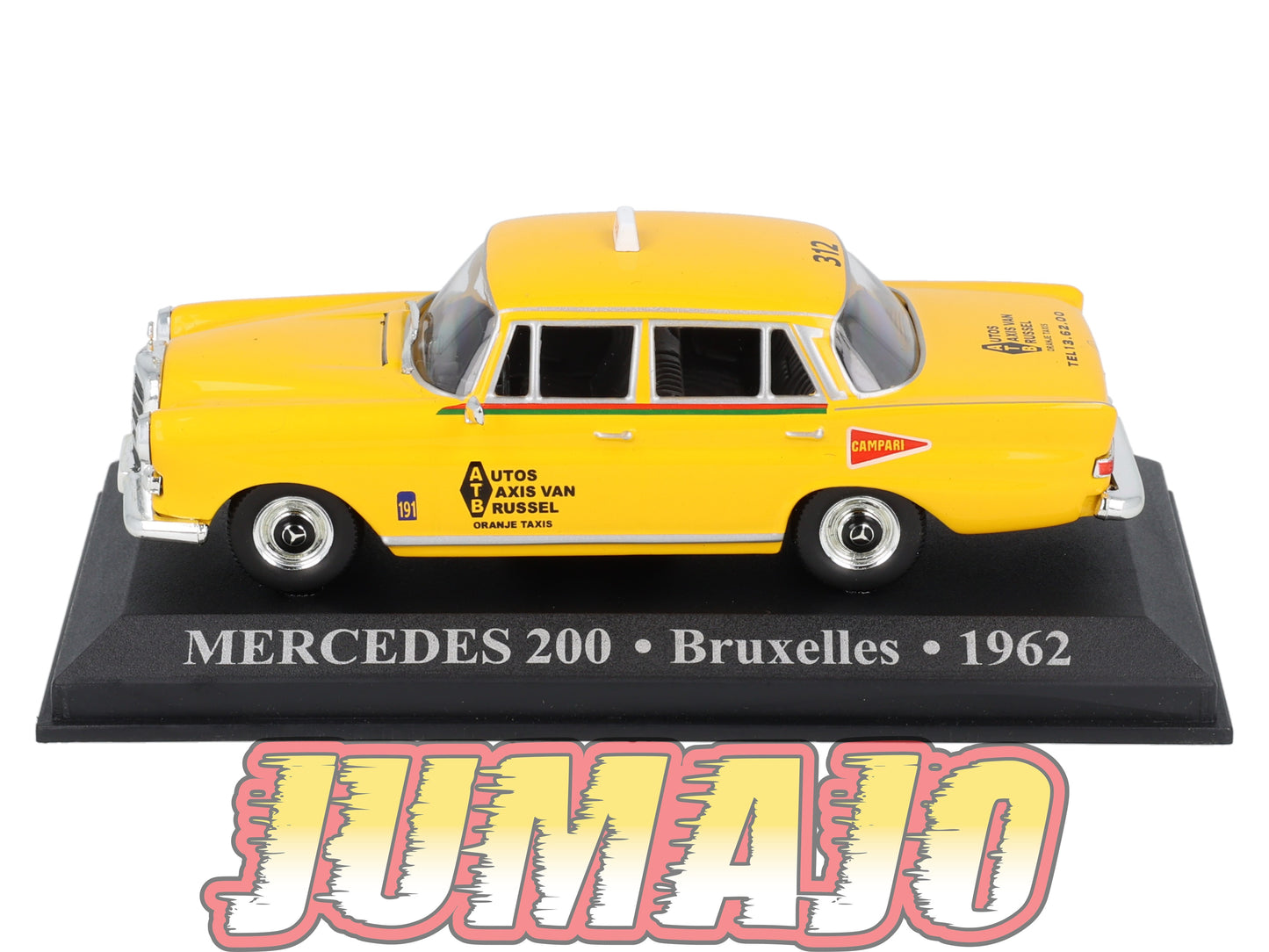 TX37 Voiture 1/43 IXO/Altaya TAXIS DU MONDE : MERCEDES 200 Bruxelles 1962