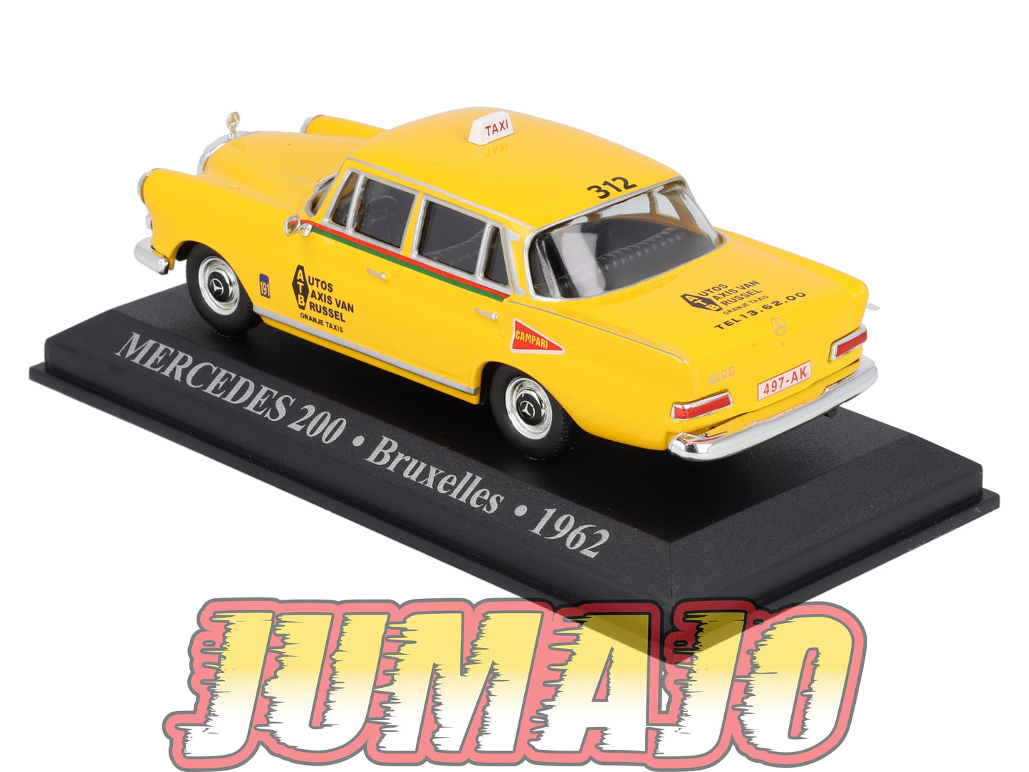 TX37 Voiture 1/43 IXO/Altaya TAXIS DU MONDE : MERCEDES 200 Bruxelles 1962