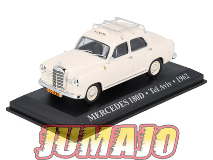 TX41 Voiture 1/43 IXO/Altaya TAXIS DU MONDE : MERCEDES 180D Tel Aviv 1962