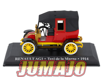 TX46 Voiture 1/43 IXO/Altaya TAXIS DU MONDE : RENAULT AG1 Taxi de la Marne 1914