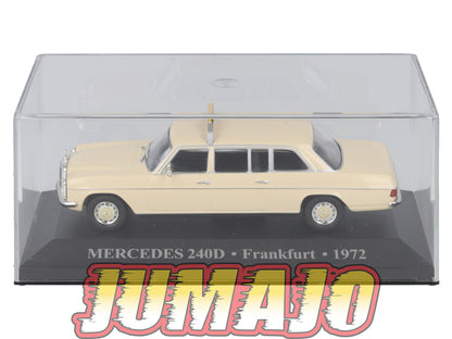 TX49 Voiture 1/43 IXO/Altaya TAXIS DU MONDE : MERCEDES 240D Frankfurt 1972