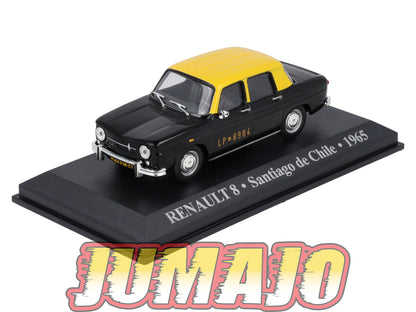 TX56 Voiture 1/43 IXO/Altaya TAXIS DU MONDE RENAULT 8 Santiago De Chile 1965