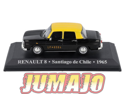 TX56 Voiture 1/43 IXO/Altaya TAXIS DU MONDE RENAULT 8 Santiago De Chile 1965