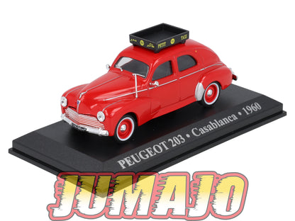 TX8 Voiture 1/43 IXO/Altaya TAXIS DU MONDE PEUGEOT 203 Casablanca 1960