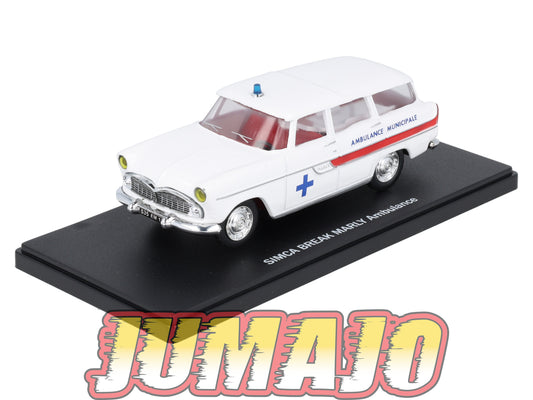 UT11 voiture 1/43 atlas Eligor utilitaires SIMCA Break Marly Ambulance