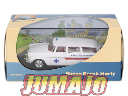 UT11 voiture 1/43 atlas Eligor utilitaires SIMCA Break Marly Ambulance