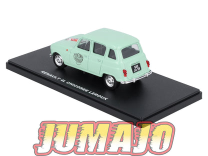 UT15 voiture 1/43 atlas Eligor utilitaires RENAULT 4L Chicorée Leroux