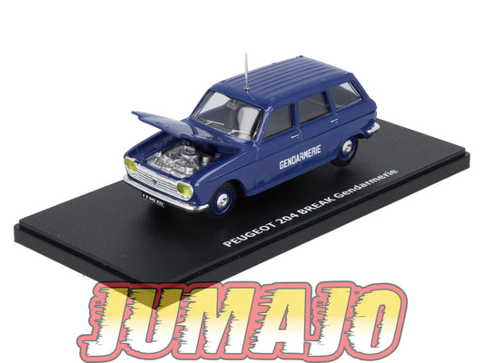 UT16 voiture 1/43 atlas Eligor utilitaires PEUGEOT 204 Break Gendarmerie