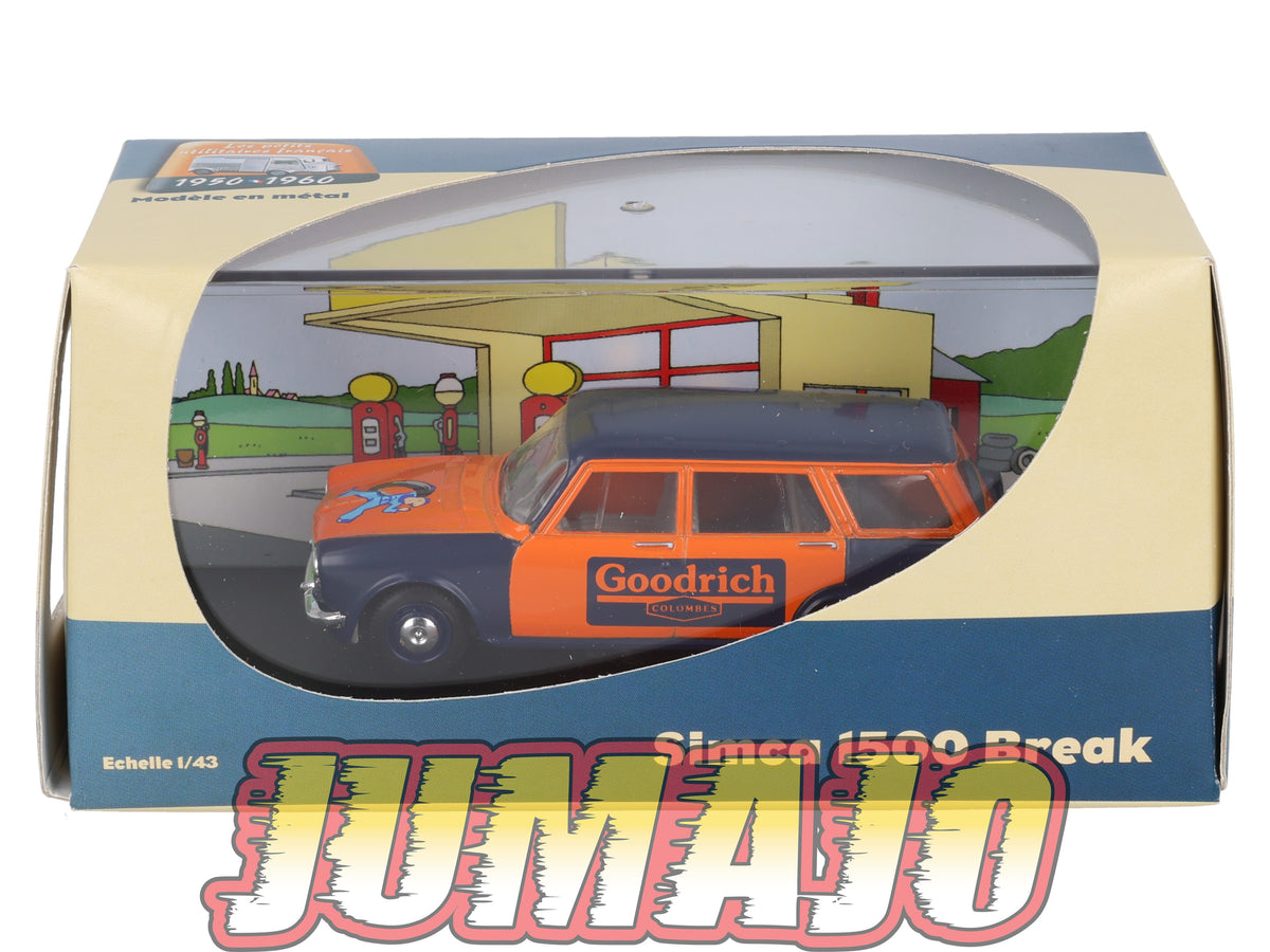 UT18 voiture 1/43 atlas Eligor utilitaires SIMCA 1500 Break Goodrich Colombes
