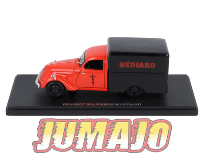 UT34 voiture 1/43 atlas Eligor utilitaires PEUGEOT 202 Fourgon Hédiard
