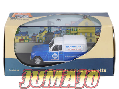 UT35 voiture 1/43 atlas Eligor utilitaires RENAULT 4 Fourgonnette Camping Gaz International