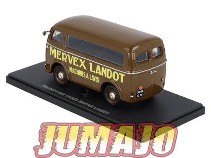 UT43 voiture 1/43 atlas Eligor utilitaires PEUGEOT D4B Vitrée Mervex Landot Machine A Laver