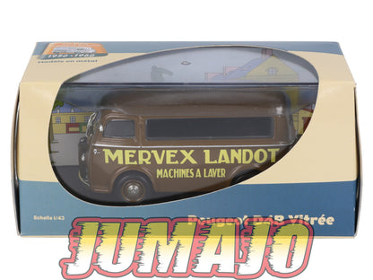 UT43 voiture 1/43 atlas Eligor utilitaires PEUGEOT D4B Vitrée Mervex Landot Machine A Laver