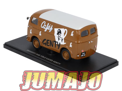 UT51 voiture 1/43 atlas Eligor utilitaires PEUGEOT D4B Tôlé Cafés Genty