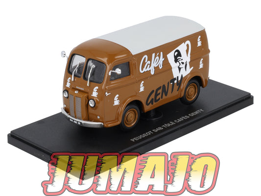 UT51 voiture 1/43 atlas Eligor utilitaires PEUGEOT D4B Tôlé Cafés Genty