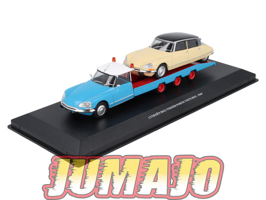 UTC10 Voiture 1/43 IXO Altaya Utilitaire CITROEN : DS21 Tissier Porte Voitures 1969