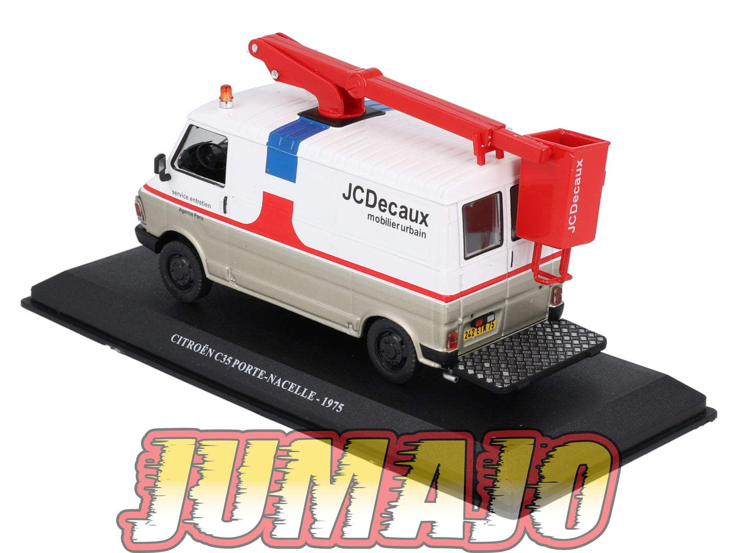 UTC11 Voiture 1/43 IXO Altaya Utilitaire CITROEN : C35 Porte-nacelle 1975 JCDecaux