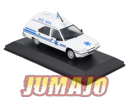 UTC21 Voiture 1/43 IXO Altaya Utilitaire CITROEN BX Ambulance Heuliez 1986