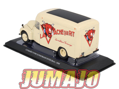 UTC23 Voiture 1/43 IXO Altaya Utilitaire Citroën Type 23 Fourgon Intégral La Vache Qui Rit 1955