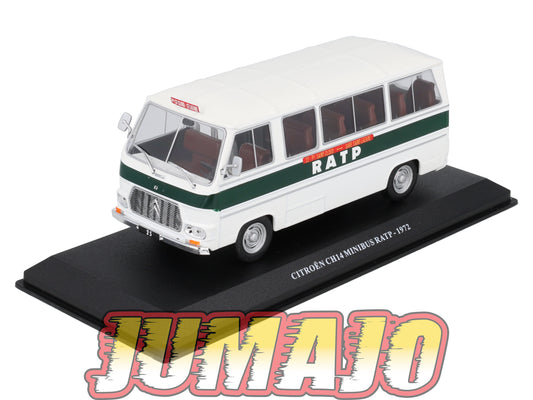UTC25 Voiture 1/43 IXO Altaya Utilitaire Citroën CH14 Minibus RATP 1972
