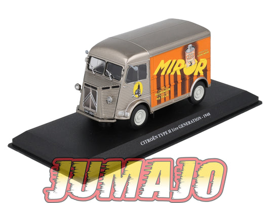 UTC26 Voiture 1/43 IXO Altaya Utilitaire Citroën Type H 1ère Génération Miror 1948