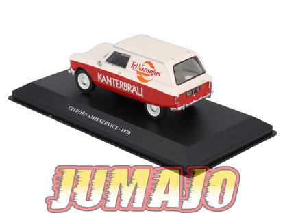 UTC28 Voiture 1/43 IXO Altaya Utilitaire Citroën AMI 8 Service TriNaranjus Kanterbrau 1970