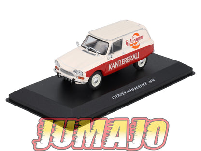 UTC28 Voiture 1/43 IXO Altaya Utilitaire Citroën AMI 8 Service TriNaranjus Kanterbrau 1970