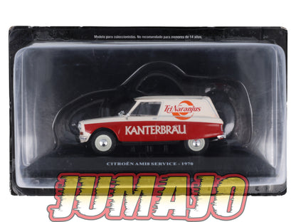 UTC28 Voiture 1/43 IXO Altaya Utilitaire Citroën AMI 8 Service TriNaranjus Kanterbrau 1970