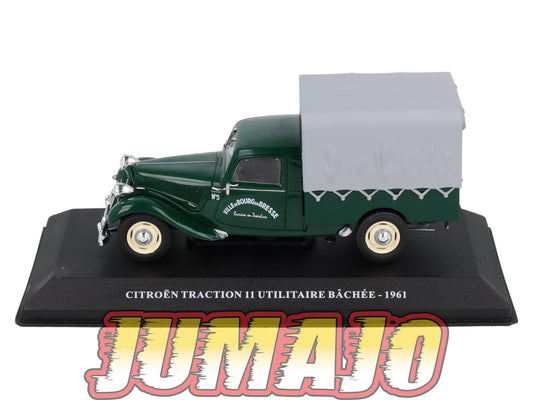 UTC36 Voiture 1/43 IXO Altaya Utilitaire Citroën Traction 11 Utilitaire Bachée 1961