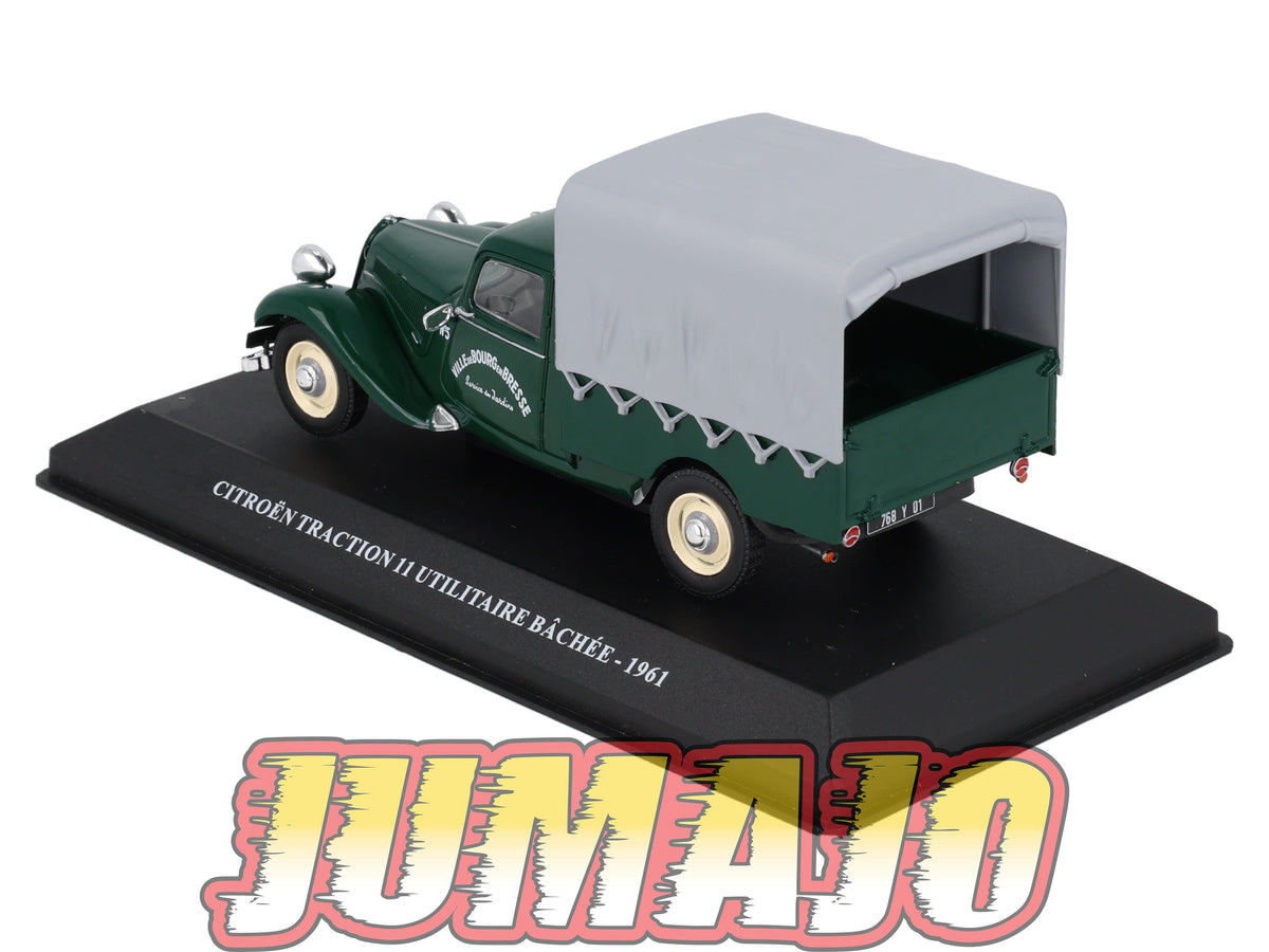UTC36 Voiture 1/43 IXO Altaya Utilitaire Citroën Traction 11 Utilitaire Bachée 1961