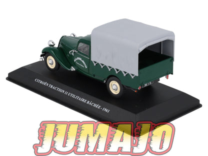 UTC36 Voiture 1/43 IXO Altaya Utilitaire Citroën Traction 11 Utilitaire Bachée 1961