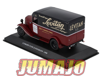UTC38 Voiture 1/43 IXO Altaya Utilitaire Citroën Type 23 Fourgon 1950 Lévitan