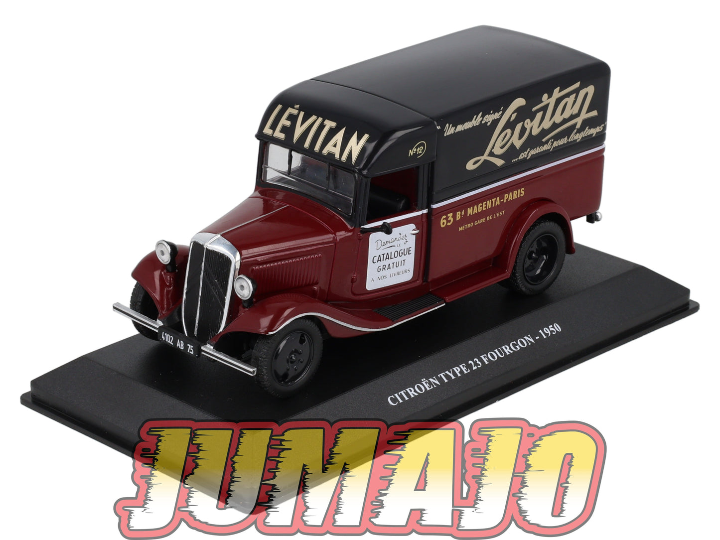 UTC38 Voiture 1/43 IXO Altaya Utilitaire Citroën Type 23 Fourgon 1950 Lévitan