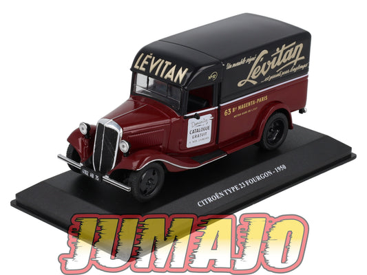 UTC38 Voiture 1/43 IXO Altaya Utilitaire Citroën Type 23 Fourgon 1950 Lévitan
