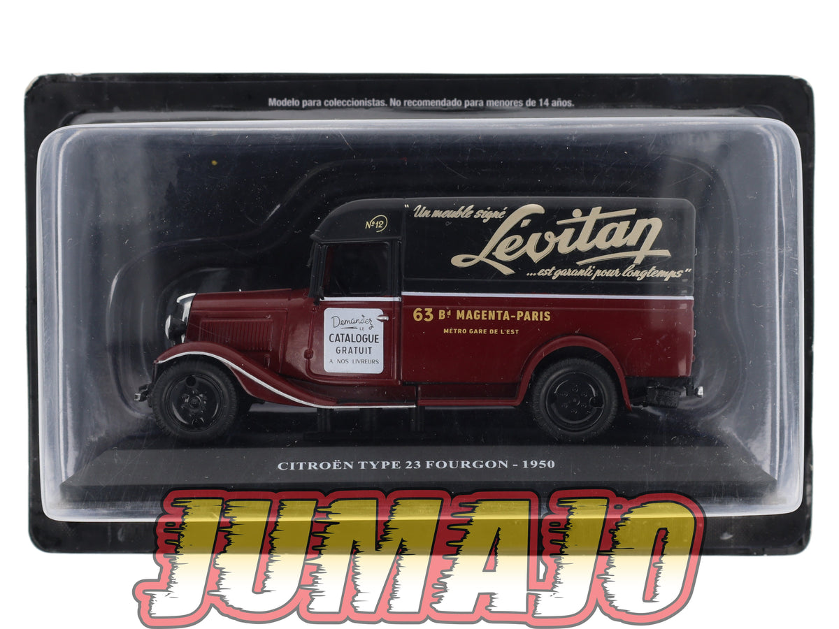 UTC38 Voiture 1/43 IXO Altaya Utilitaire Citroën Type 23 Fourgon 1950 Lévitan