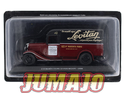 UTC38 Voiture 1/43 IXO Altaya Utilitaire Citroën Type 23 Fourgon 1950 Lévitan