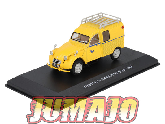 UTC42 Voiture 1/43 IXO Altaya Utilitaire Citroën 2CV Fourgonnette Azu La poste 1968