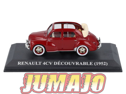 VA68 voiture 1/43 IXO altaya : RENAULT 4CV Decouvrable 1952