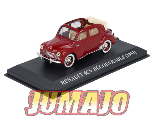 VA68 voiture 1/43 IXO altaya : RENAULT 4CV Decouvrable 1952