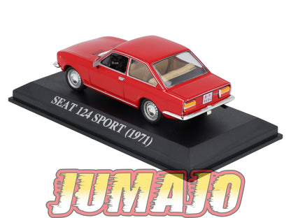 VAE22 voiture antan Espagne 1/43 IXO Altaya : SEAT 124 Sport 1971