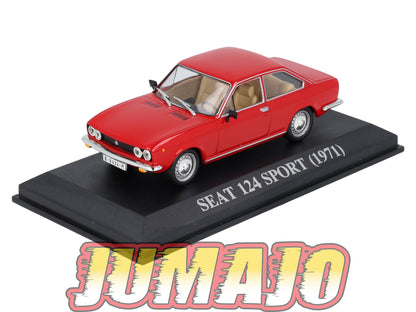 VAE22 voiture antan Espagne 1/43 IXO Altaya : SEAT 124 Sport 1971