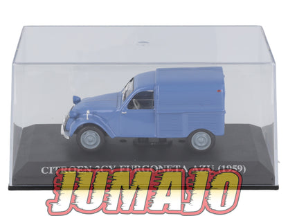 VAE30 voiture antan Espagne 1/43 IXO Altaya CITROEN 2CV Fourgoneta AZU 1959
