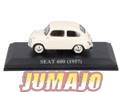 VAE5 voiture antan Espagne 1/43 IXO Altaya : SEAT 600 1957