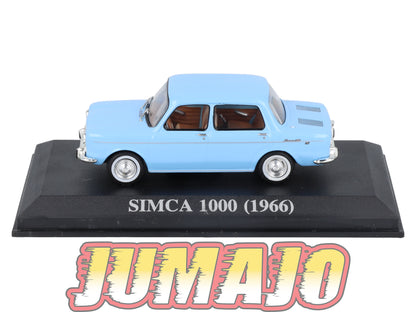 VAE6 voiture antan Espagne 1/43 IXO Altaya : SIMCA 1000 1966