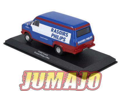 VAR15 Voiture 1/43 ALTAYA Rallye d'assistance FORD Transit Renault Philips 1984