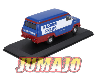 VAR15 Voiture 1/43 ALTAYA Rallye d'assistance FORD Transit Renault Philips 1984