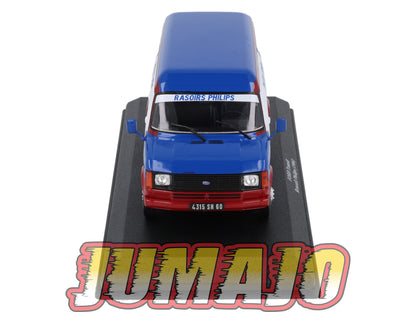 VAR15 Voiture 1/43 ALTAYA Rallye d'assistance FORD Transit Renault Philips 1984